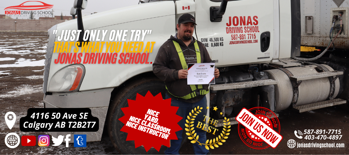 Welcome To Jonas Truck Driving School in Calgary driver